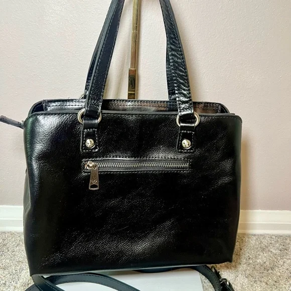 Patricia Nash Moggie Multi-compartment Leather Satchel - Picture 3 of 5